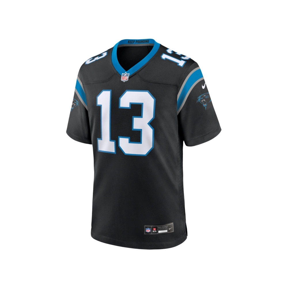Mens Carolina Panthers Troy Hill Black Team Game Jersey