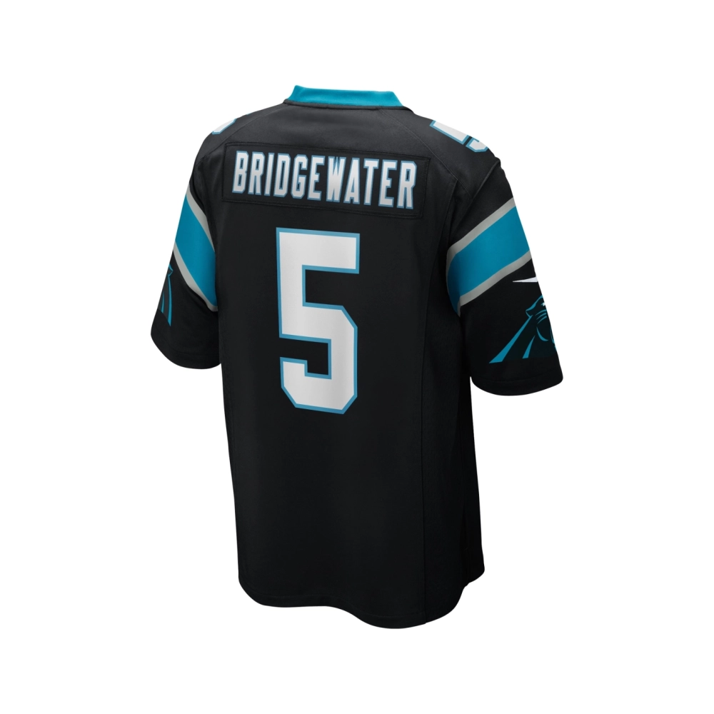Mens Carolina Panthers Teddy Bridgewater Black Game Player Jersey