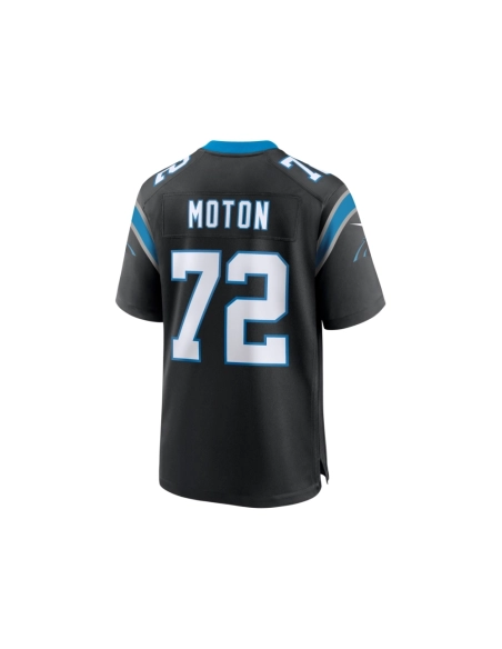 Mens Carolina Panthers Taylor Moton Black Team Game Jersey