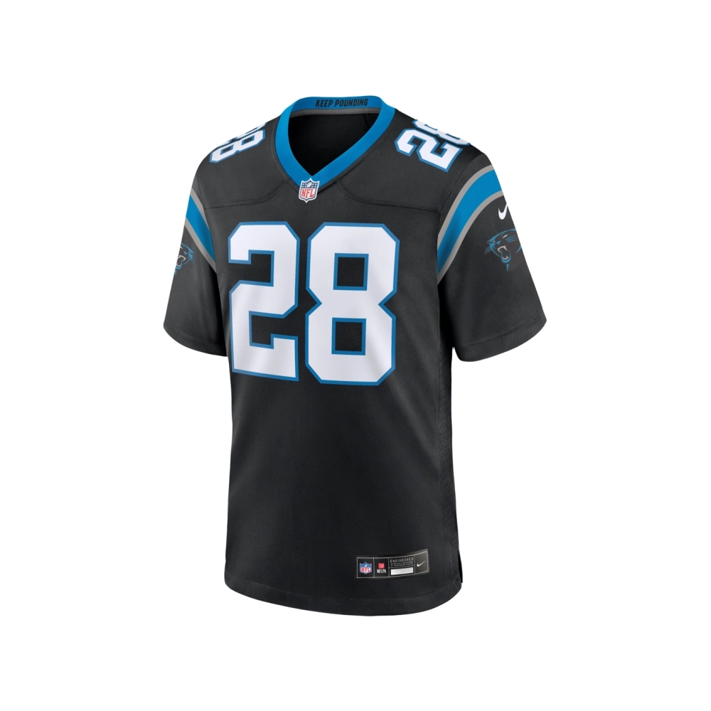 Mens Carolina Panthers Tarik Cohen Black Game Jersey