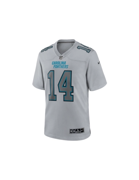 Mens Carolina Panthers Sam Darnold Gray Atmosphere Fashion Game Jersey