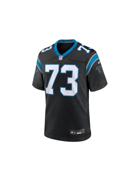 Mens Carolina Panthers Rashard Lawrence Black Game Jersey