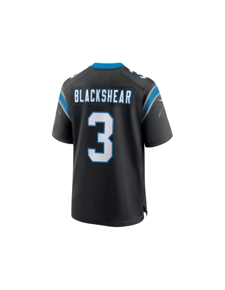 Mens Carolina Panthers Raheem Blackshear Black Team Game Jersey