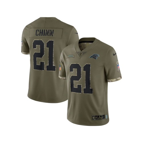 Mens Carolina Panthers Olive 2022 Salute To Service Limited Jersey