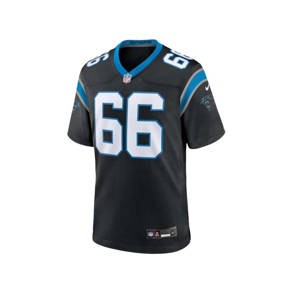 Mens Carolina Panthers Nash Jensen Black Team Game Jersey