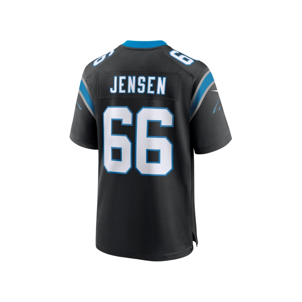 Mens Carolina Panthers Nash Jensen Black Team Game Jersey