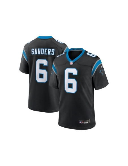Mens Carolina Panthers Miles Sanders Black Game Player Jersey