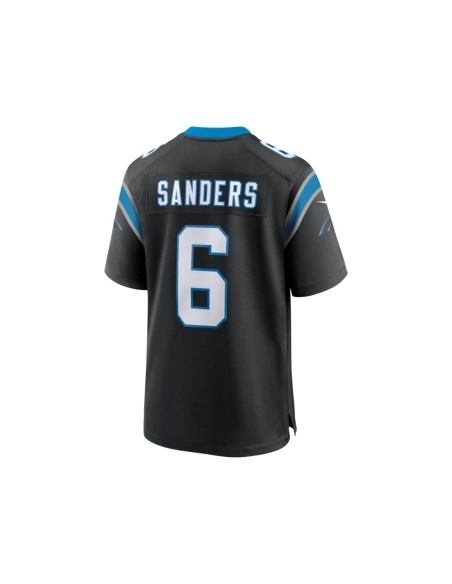 Mens Carolina Panthers Miles Sanders Black Game Player Jersey