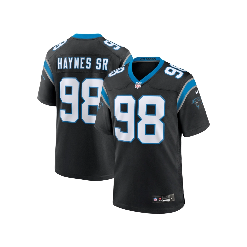 Mens Carolina Panthers Marquis Haynes Sr. Black Team Game Jersey