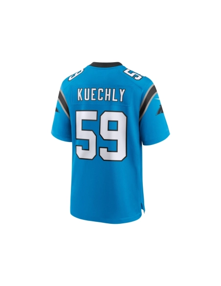 Mens Carolina Panthers Luke Kuechly Blue Retired Player Game Jersey