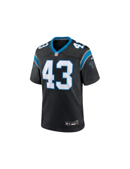 Mens Carolina Panthers Luiji Vilain Black Game Jersey
