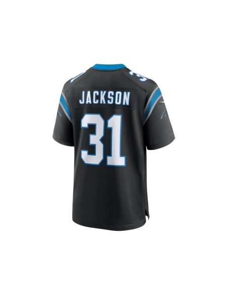 Mens Carolina Panthers Lamar Jackson Black Game Jersey