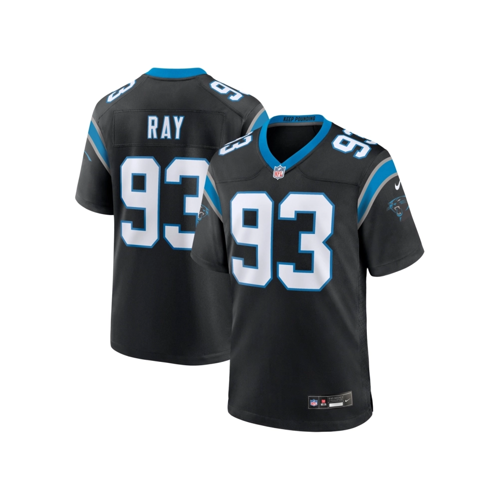 Mens Carolina Panthers LaBryan Ray Black Team Game Jersey
