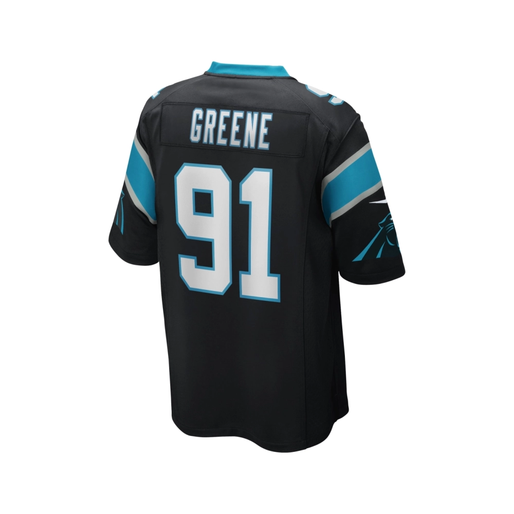 Mens Carolina Panthers Kevin Greene Black Game Retired Player Jersey