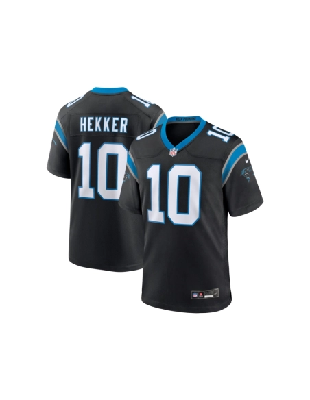 Mens Carolina Panthers Johnny Hekker Black Team Game Jersey