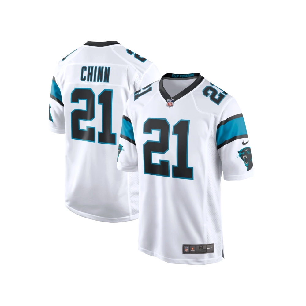 Mens Carolina Panthers Jeremy Chinn White Game Jersey