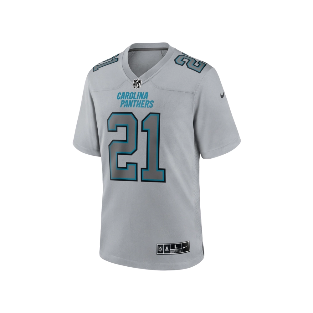 Mens Carolina Panthers Jeremy Chinn Gray Atmosphere Fashion Game Jersey