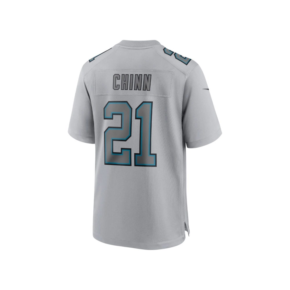 Mens Carolina Panthers Jeremy Chinn Gray Atmosphere Fashion Game Jersey