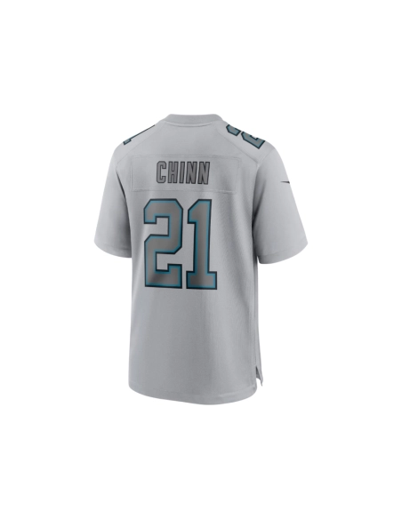 Mens Carolina Panthers Jeremy Chinn Gray Atmosphere Fashion Game Jersey