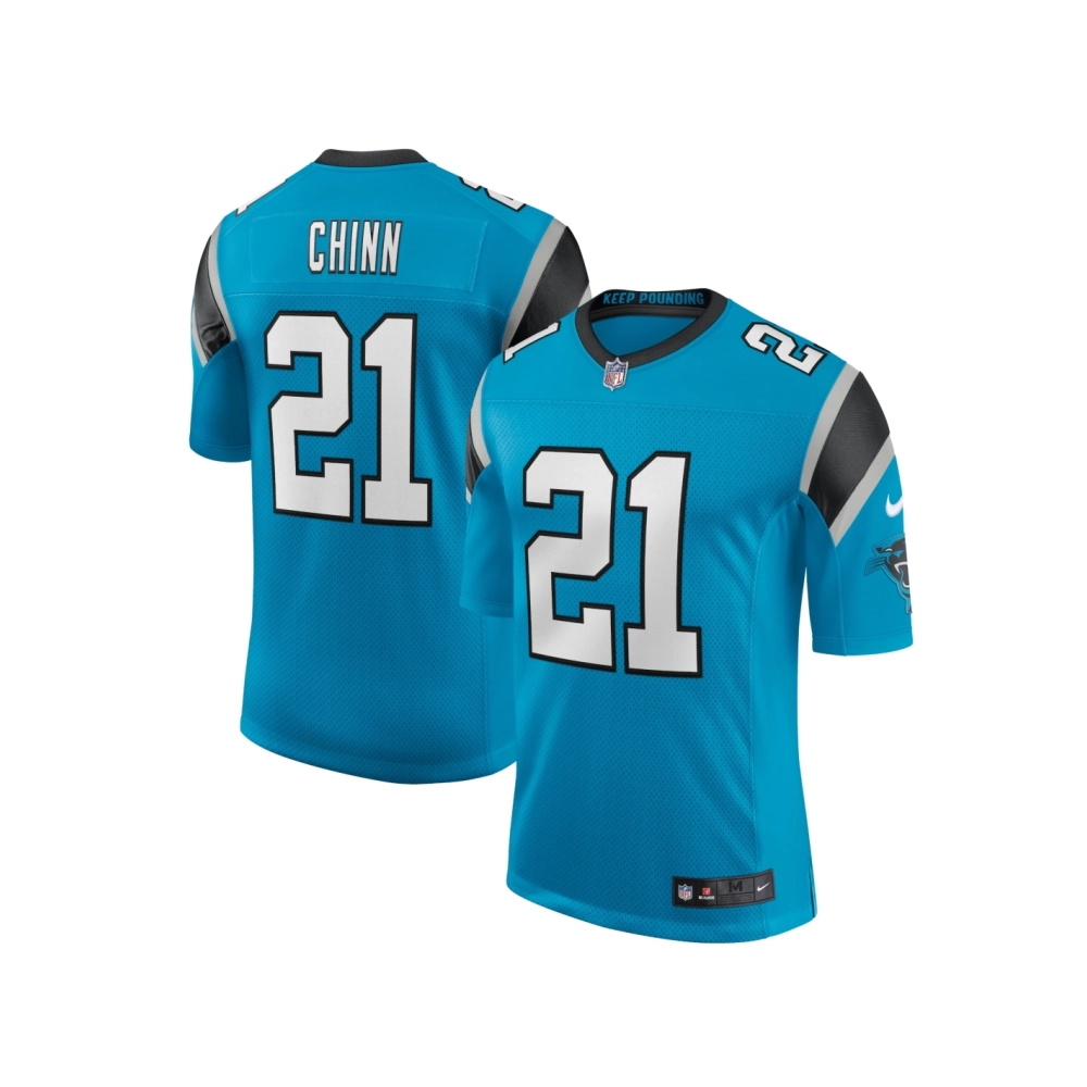 Mens Carolina Panthers Jeremy Chinn Blue Vapor Limited Jersey