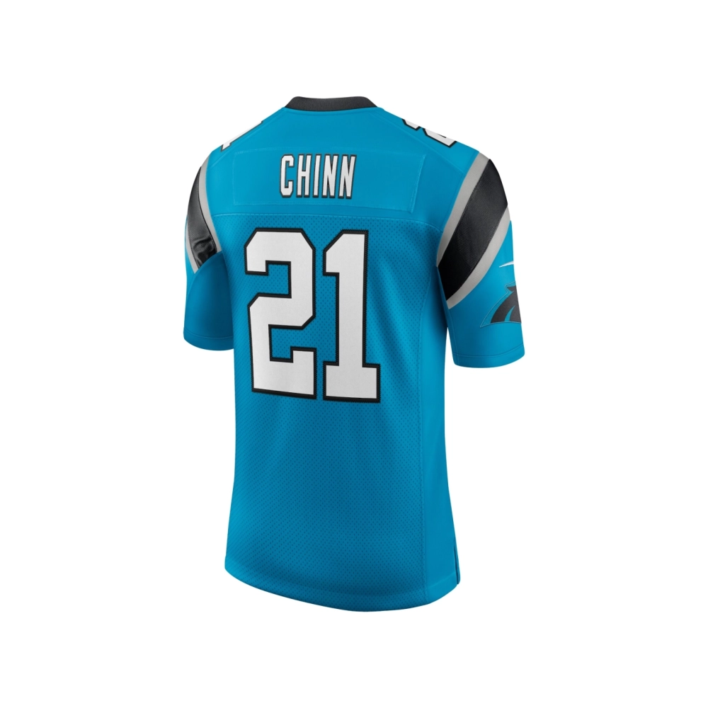 Mens Carolina Panthers Jeremy Chinn Blue Vapor Limited Jersey