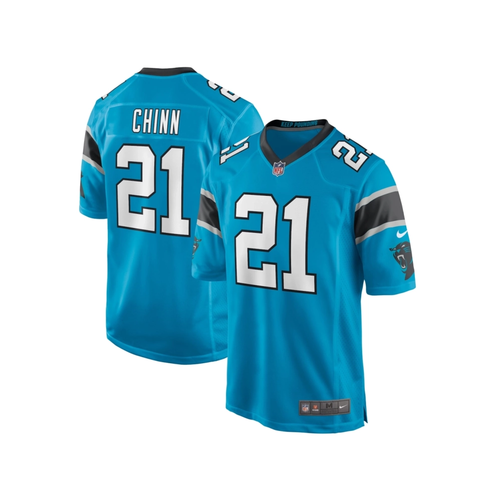 Mens Carolina Panthers Jeremy Chinn Blue Game Jersey