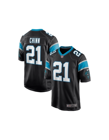 Mens Carolina Panthers Jeremy Chinn Black Game Jersey
