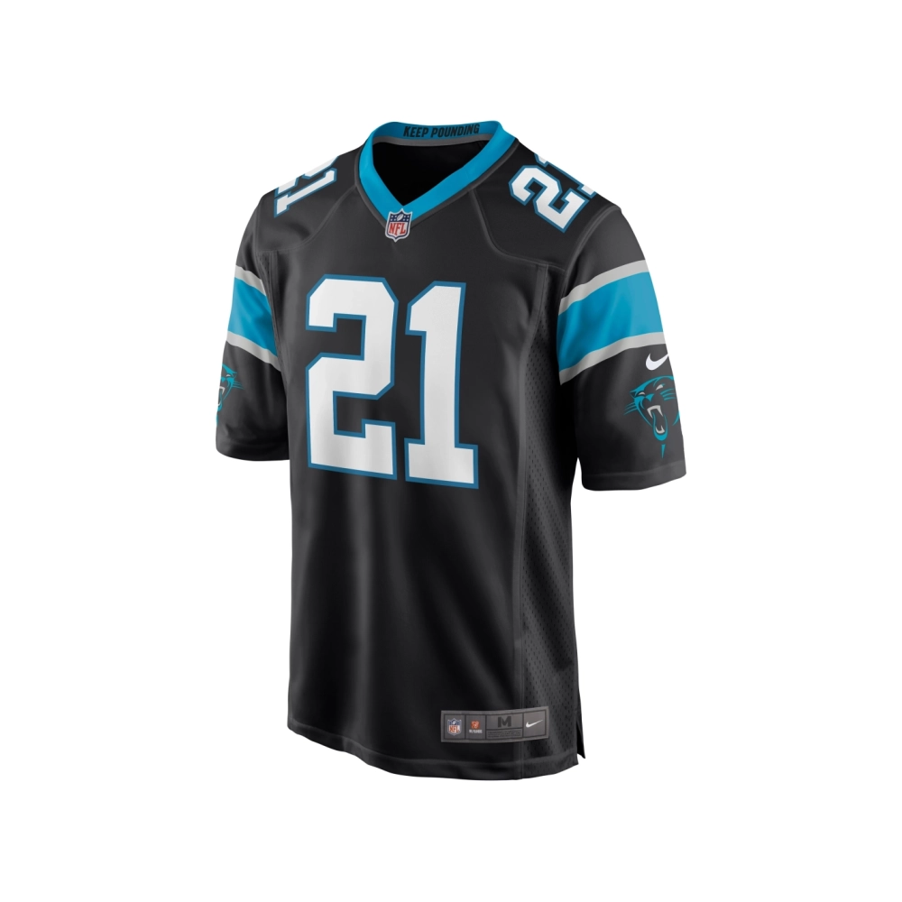 Mens Carolina Panthers Jeremy Chinn Black Game Jersey