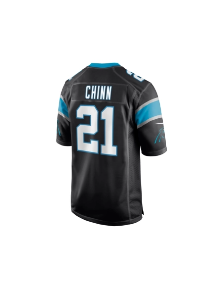 Mens Carolina Panthers Jeremy Chinn Black Game Jersey