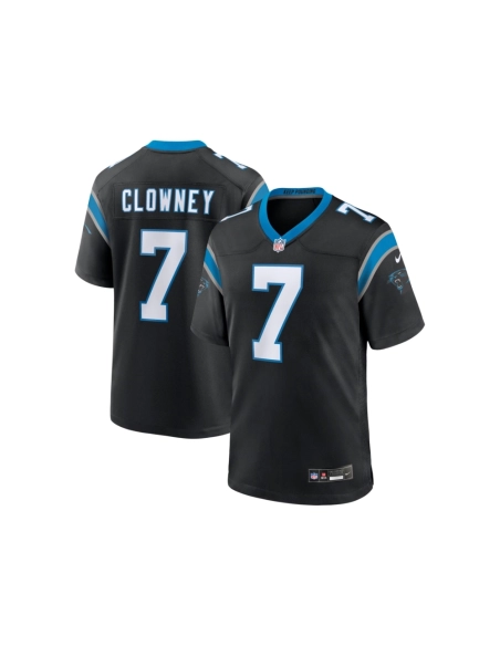 Mens Carolina Panthers Jadeveon Clowney Black Game Jersey