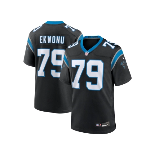 Mens Carolina Panthers Ikem Ekwonu Black Game Jersey