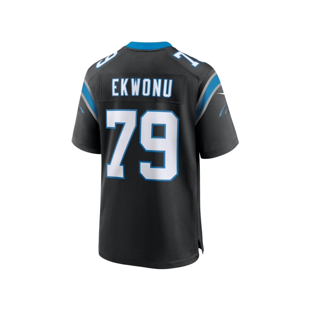 Mens Carolina Panthers Ikem Ekwonu Black Game Jersey