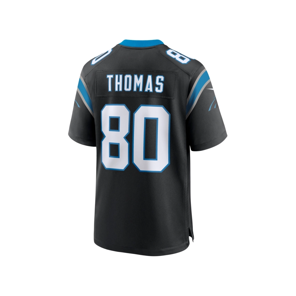 Mens Carolina Panthers Ian Thomas Black Team Game Jersey