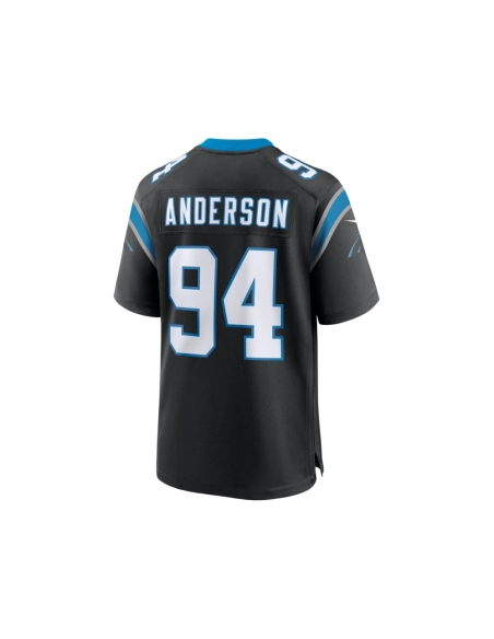 Mens Carolina Panthers Henry Anderson Black Team Game Jersey