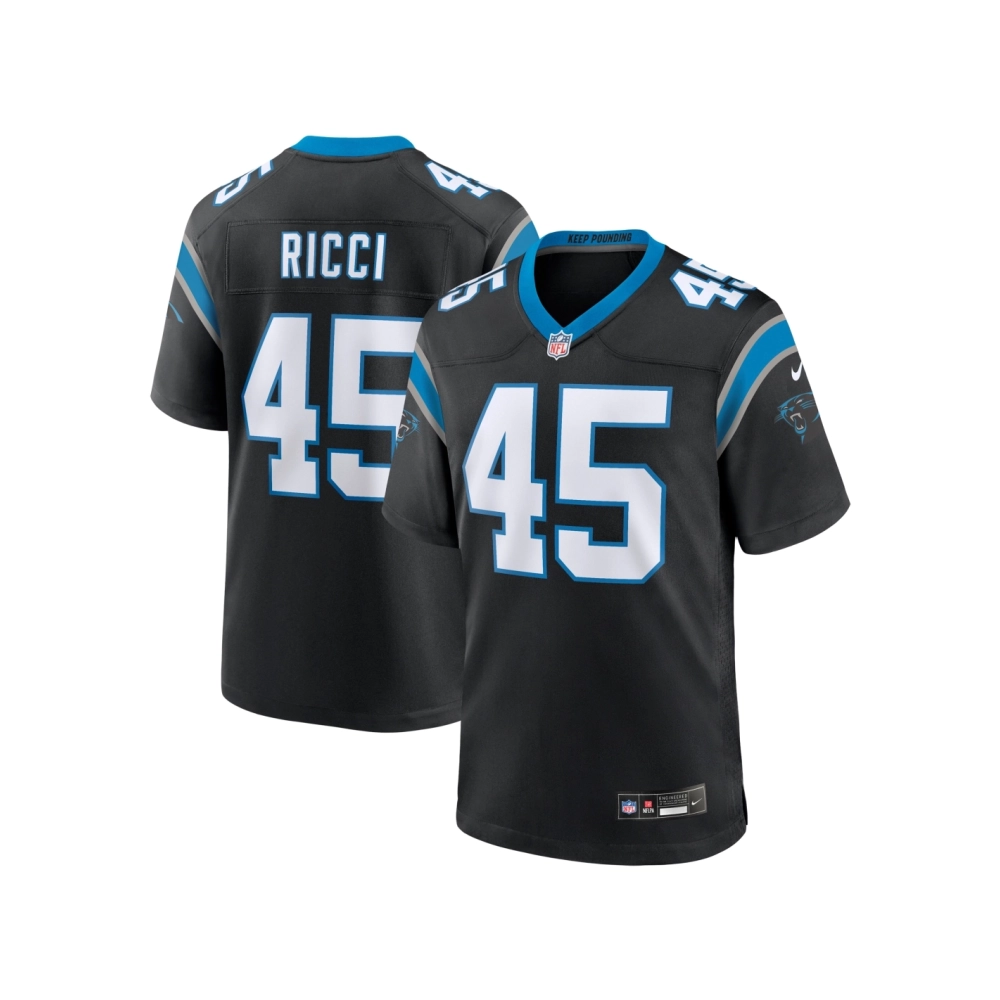 Mens Carolina Panthers Giovanni Ricci Black Team Game Jersey