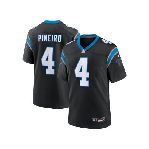 Mens Carolina Panthers Eddy Pineiro Black Team Game Jersey