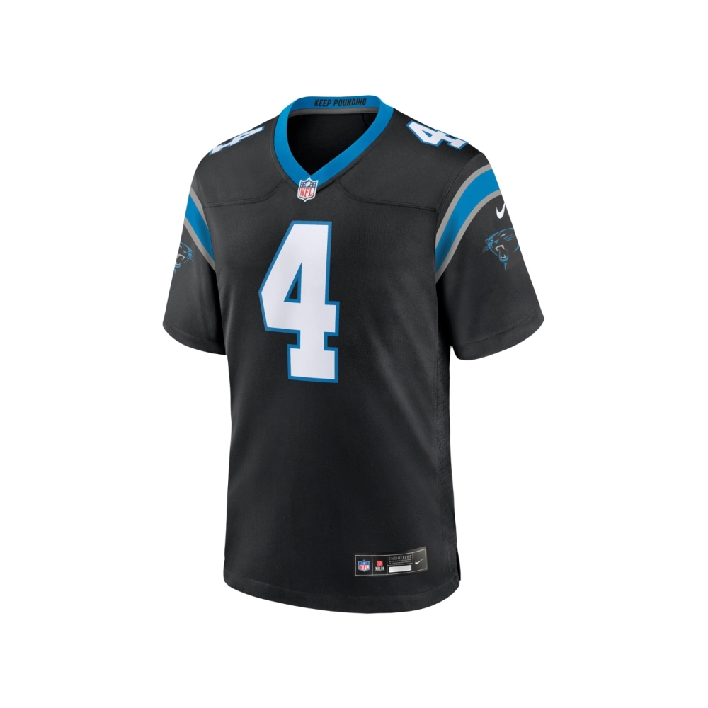 Mens Carolina Panthers Eddy Pineiro Black Team Game Jersey