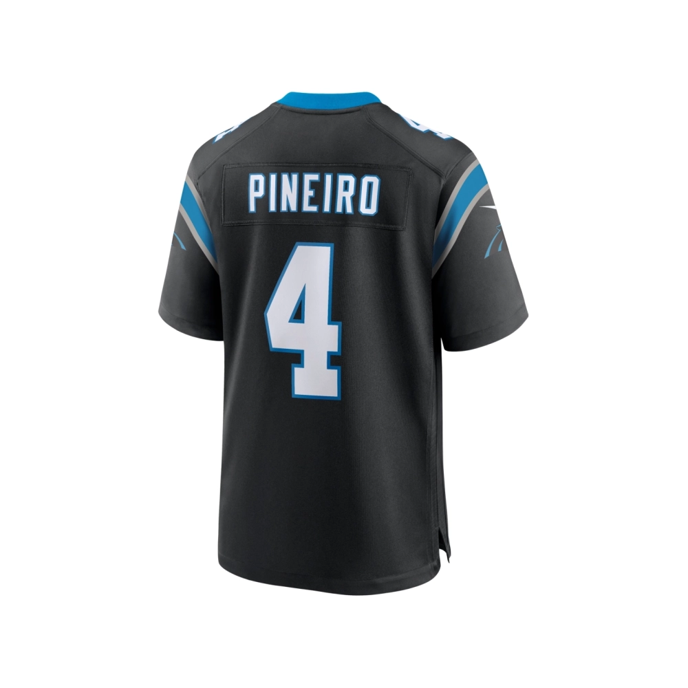 Mens Carolina Panthers Eddy Pineiro Black Team Game Jersey