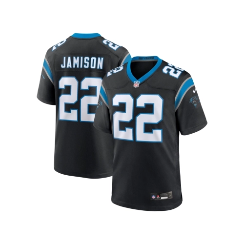 Mens Carolina Panthers DShawn Jamison Black Team Game Jersey