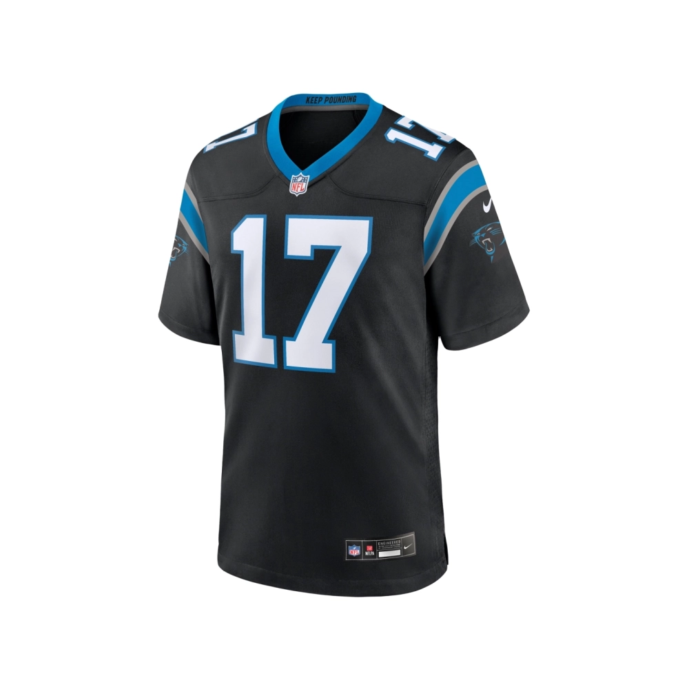 Mens Carolina Panthers DJ Chark Jr. Black Game Jersey