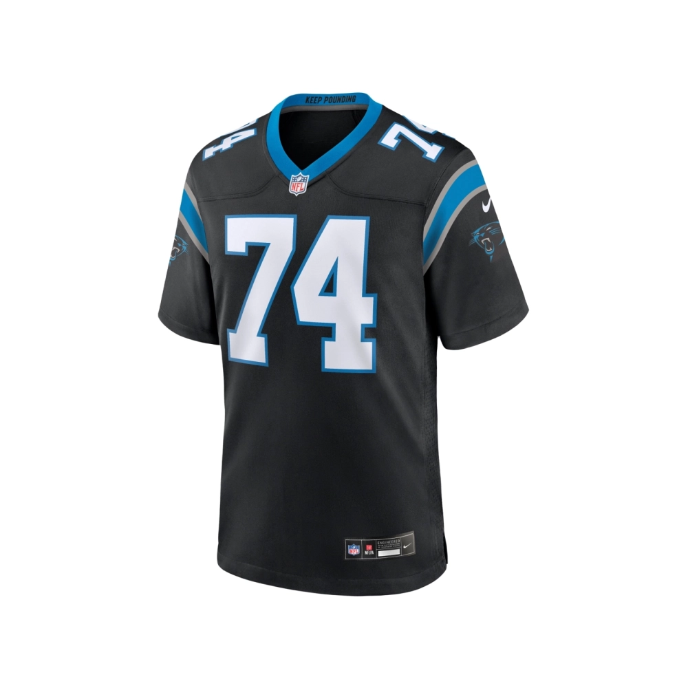 Mens Carolina Panthers David Sharpe Black Team Game Jersey