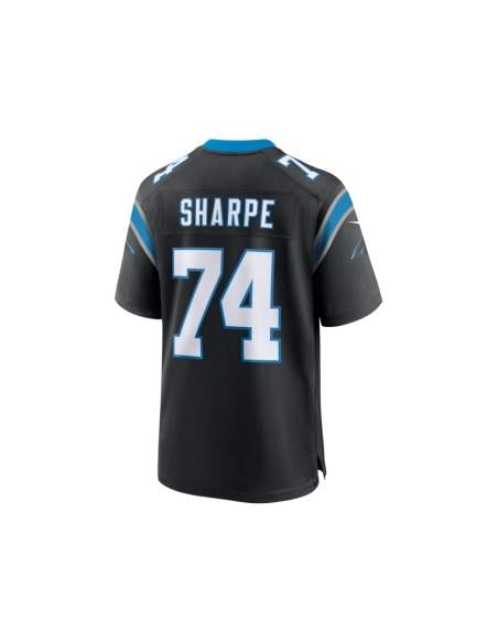 Mens Carolina Panthers David Sharpe Black Team Game Jersey