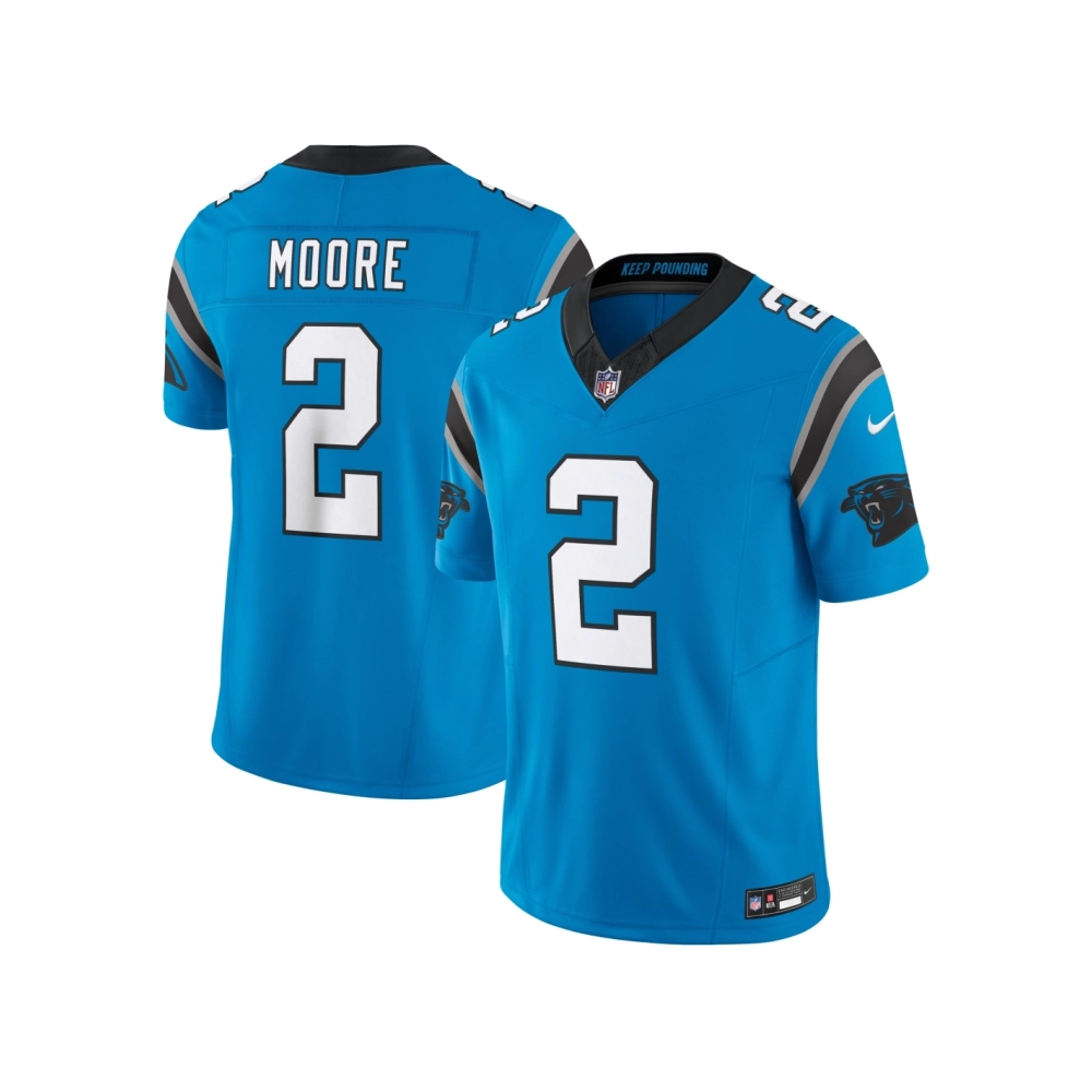 Mens Carolina Panthers D.J. Moore Blue Vapor F.U.S.E. Limited Jersey