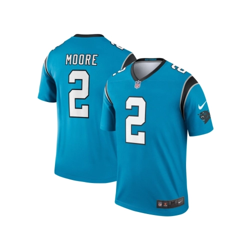 Mens Carolina Panthers D.J. Moore Blue Legend Jersey