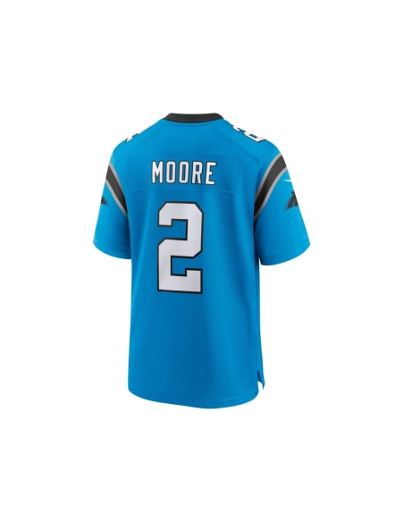 Mens Carolina Panthers D.J. Moore Blue Alternate Game Jersey