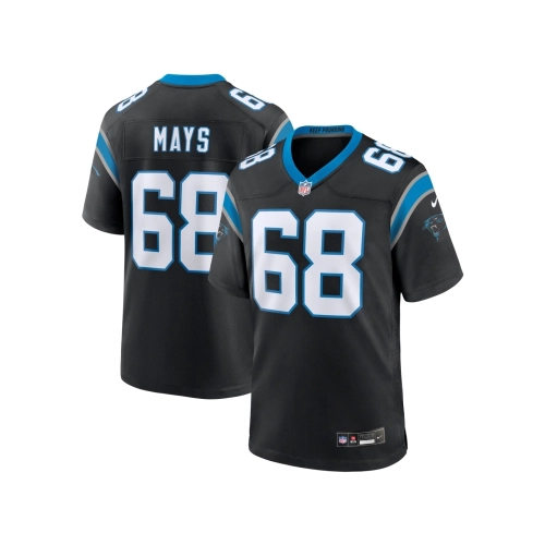Mens Carolina Panthers Cade Mays Black Team Game Jersey