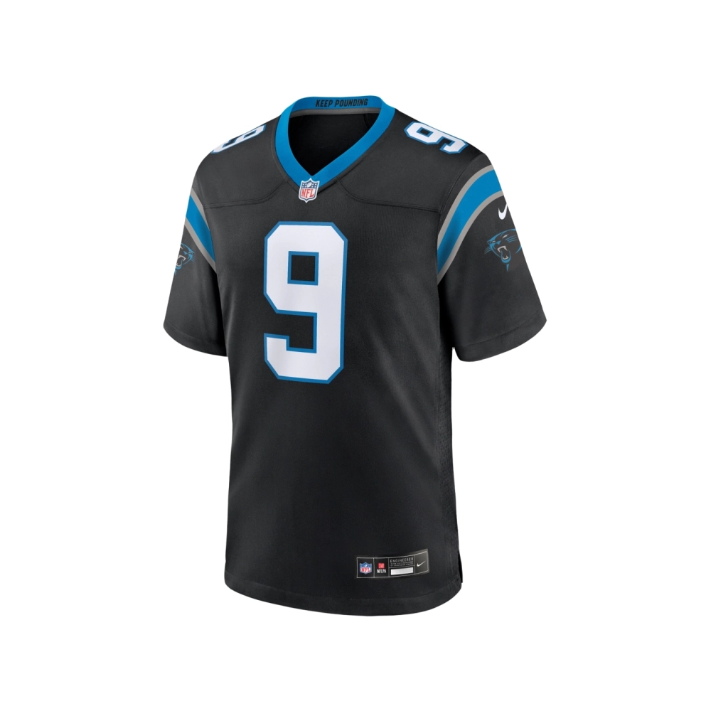 Mens Carolina Panthers Bryce Young Black Team Game Jersey