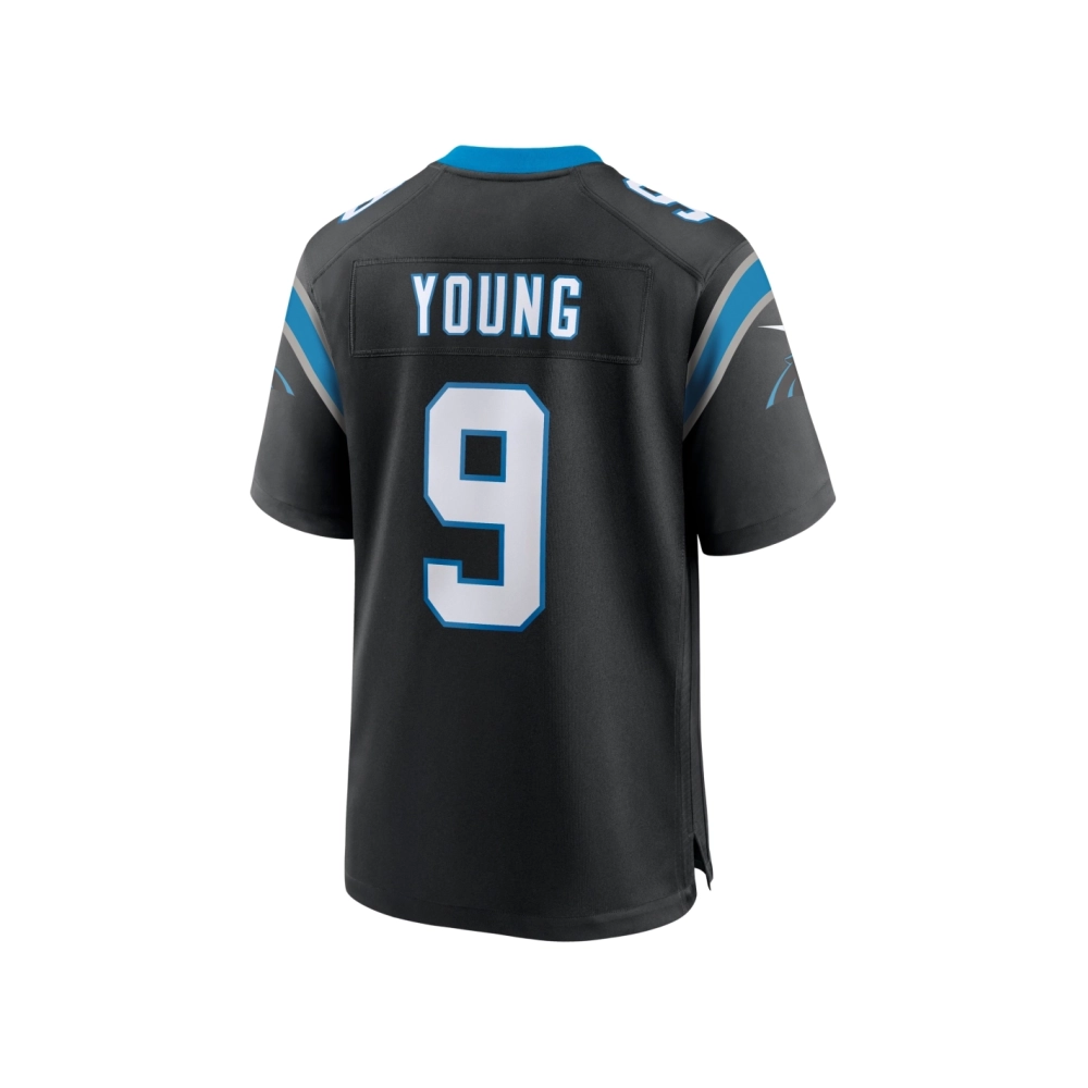 Mens Carolina Panthers Bryce Young Black Team Game Jersey