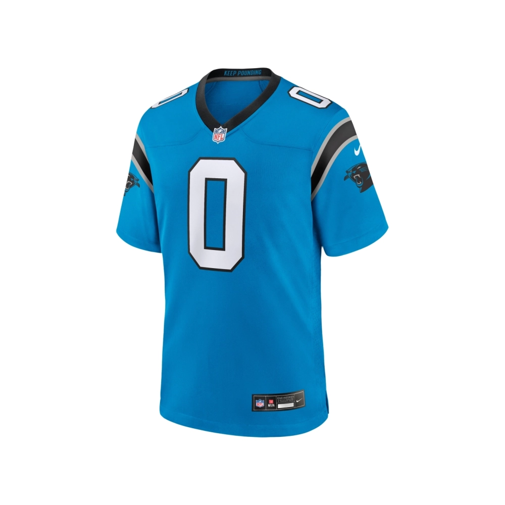 Mens Carolina Panthers Brian Burns Blue Alternate Game Jersey