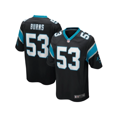 Mens Carolina Panthers Brian Burns Black Game Jersey